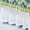 thumbnail image 1 of HiEnd Accents Country Cottage White Medallion Lace Eyelet Ruffle Bed Skirt, Queen (18" Drop), 1 of 2