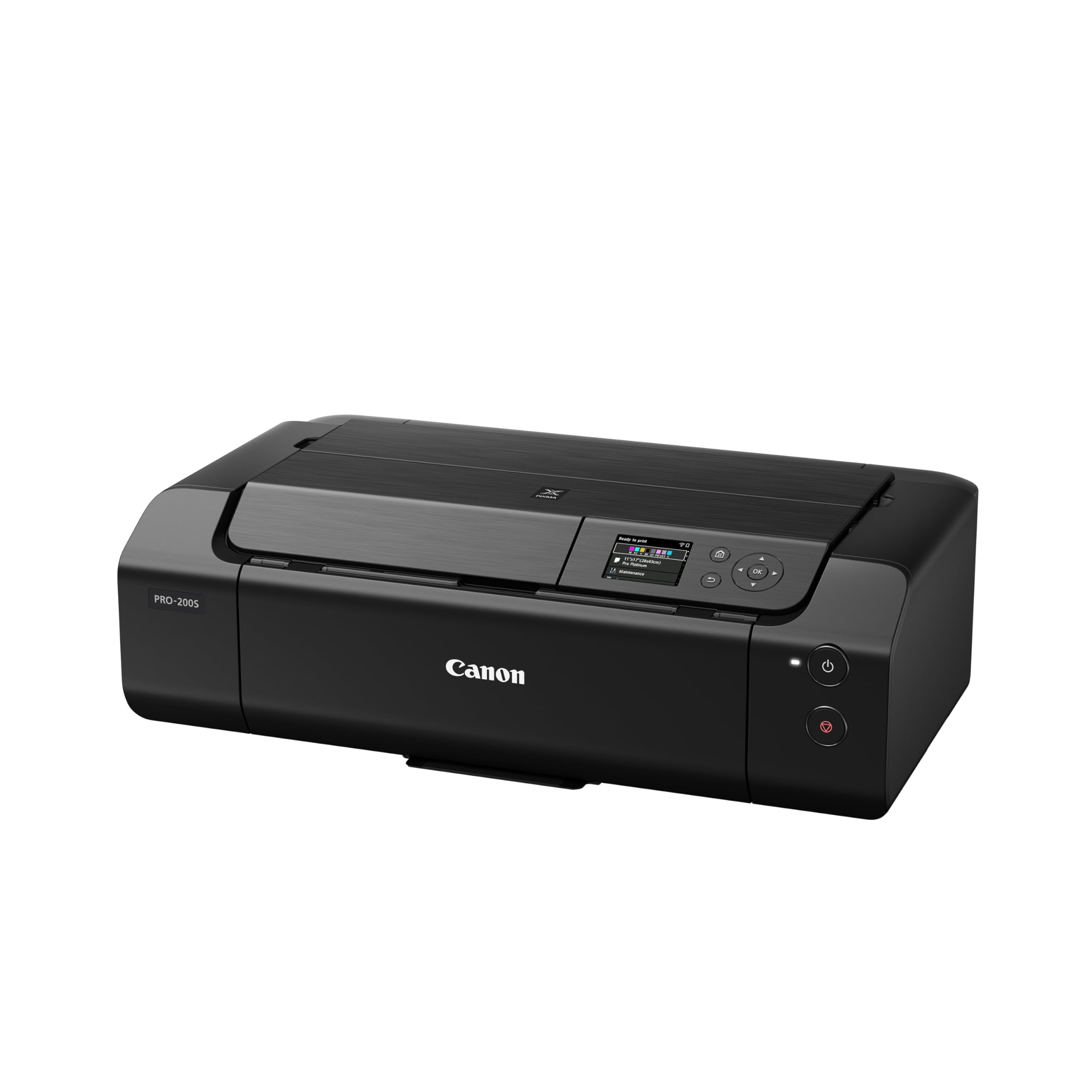 Canon PIXMA PRO-200S Professional 13" Wireless Inkjet Photo Printer with 3.0" Color LCD Monitor, 8-Color Dye-Based Ink, Black(Sold without manufacturer warranty)