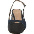 thumbnail image 2 of Sam Edelman Women's Tarra Pump Hudson Navy Denim/Black Grosgrain 9M, 2 of 6