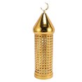 thumbnail image 2 of Retro Metal Wind Lamp, Handcrafted Golden Iron Lantern for Wedding Decor, Aromatherapy Candle Holder with Wind , Battery Operated Indoor Home, 2 of 7