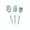 🔥 Green_Base#2268, variant on Silicone Kitchen Utensil Set | Spatula, Scraper, Oil Brush | High Heat Resistant, Nonstick Safe, Easy Grip | Blue, Pink, Green | Baking Tools | 3 Piece | 24.5cm-28cm