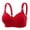Red, variant on Breezora Womens Lace Back Closure Bra Shaping Support Underwire Free Adjustable Strap Side Coverage Comfort Everyday Bralette Beige