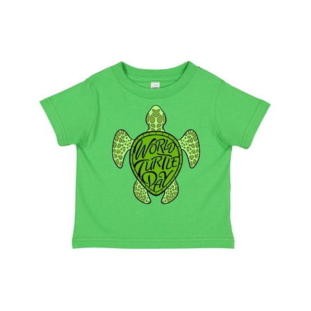 

Inktastic World Turtle Day with Sea Turtle in Green Gift Toddler Boy or Toddler Girl T-Shirt