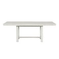 thumbnail image 3 of Rustic White Oak Dining Table: 84" Extendable Rectangular Farmhouse Table for Dining Room - White Oak Finish, Seats 6, Trestle Base, 3 of 8