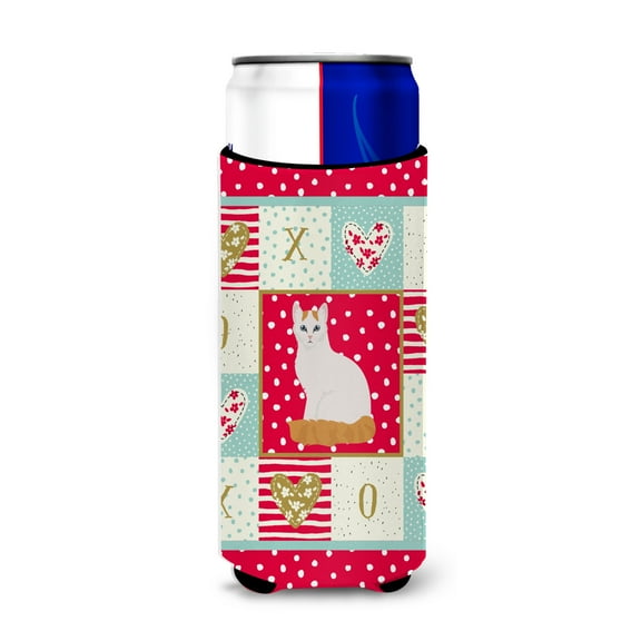 Carolines Treasures CK5802MUK Turkish Van Cat Love Ultra Hugger for slim cans Slim Can multicolor