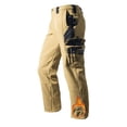 thumbnail image 2 of FRSASU Men's Stretch Tactical Work Pants Flex Water Resistant Utility Hiking Cargo Pants with Mlti Pockets Khaki-A, 2 of 9