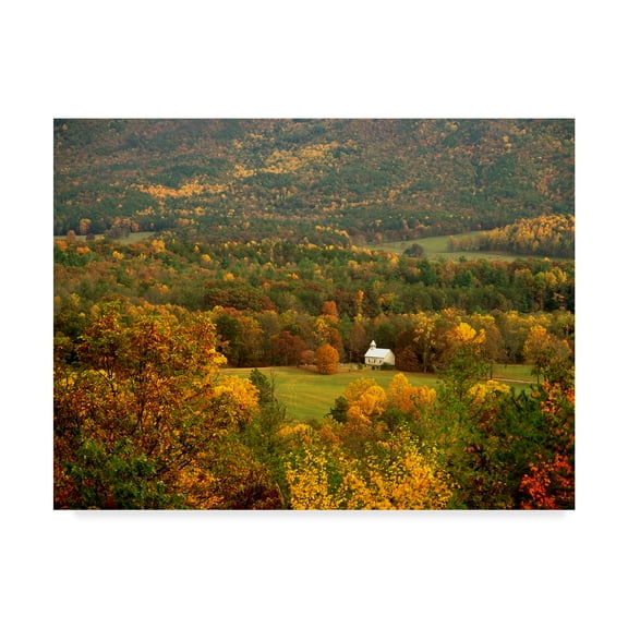 Trademark Fine Art 'Church Cades Cove' Canvas Art by J.D. Mcfarlan