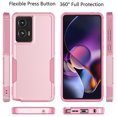 thumbnail image 2 of Taxfox Shockproof Silicone Back Cover Cell Phone Case for Motorola Moto G Stylus, Pink, 2 of 11