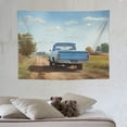 thumbnail image 4 of ONETECH  Antique Car Tapestry Old Truck Car Decor Tapestry Wall Hanging For Bedroom Living Room Dorm Home Decor Blue, 4 of 7