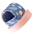 thumbnail image 2 of Nido de hámster Suave Cálido Transpirable Lindo Algodón Pequeña Hamaca para Mascotas Cama para planeadores del azúcar Osos Dorados Loros 10x10cm / 3.9x3.9in Sea World, 2 of 5