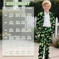 thumbnail image 7 of Xoenoiee Shamrock Heart Print Kids Suits for Boys St. Patrick's Day 2 Piece Tuxedo Including Jacket and Pants for Festive Gatherings Wedding, 6-7 Years, 7 of 7