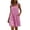 Pink, variant on Tqcoqu Womens Overalls Summer Dress Sleeveless Short Dress Casual Beach Vacation Outfits with Pockets,Beige,Women's S-XXXL