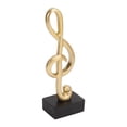 thumbnail image 3 of Fyearfly Sculpture de Note de Musique Forme de Note de Musique élégante Sculpture de Table de Note de Musique en résine Simple pour la décoration de Bureau de Bureau, 3 of 5