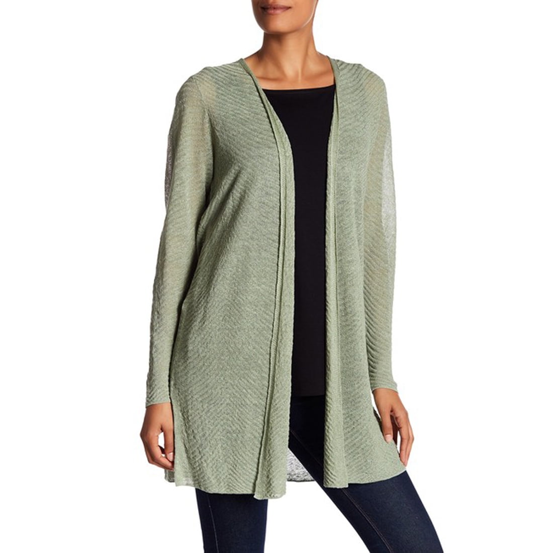 mobile Gather ticket Eileen Fisher Simple Knit Cardigan, Sea, Small - Walmart.com