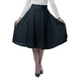 thumbnail image 1 of Moomaya Jupes en Jersey pour Femmes Longueur Genou Extensible Été - K9M, 1 of 7