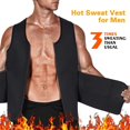thumbnail image 2 of Men's Neoprene Shapewear Fitness Tummy Waist Sports Vest Waistband, 2 of 4