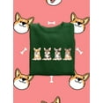 thumbnail image 3 of Corgi Puppies Banner Sweatshirt Women -Image by Shutterstock, Female Medium, 3 of 4