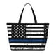 thumbnail image 2 of Easygdp Thin Blue Line Flag Bolsa de Viaje de Playa de Gran Capacidad, Bolsa Tote Perfecta para la Playa, Escapadas de Fin de Semana y Viajes, 2 of 7