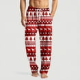 thumbnail image 2 of JGNGSHN Men's Christmas Pajamas Pants Soft Lightweight Pjs Bottoms Sleepwear Bottom Pants with Pocket Drawstring, 2 of 7