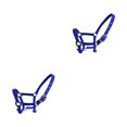 thumbnail image 3 of Billuyoard Collar de cabeza de brida de pony Halter acolchado ajustable aleación de Zinc gran resistencia suministros para caballos solidez Azul METRO 2piezas, 3 of 6