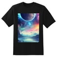 thumbnail image 2 of Plus Size Shirt for Women Black Tops for Women Short Sleeves Shirt for Women Galaxy T Shirt Crewneck Shirt for Women XS, 2 of 5