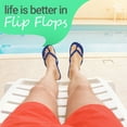 thumbnail image 3 of Shower Shoez Men’s lightweight and stylish Non-Slip Flip Flops, Quick-Drying, Gyms, Dorms, Pools Blue, 12/13, 3 of 6