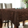 thumbnail image 3 of GZHJMY Unbreakable Square Tablecloths with Dust and Wrinkle Resistance-60x90In,Brown Solid Wood Texture Wedding Kitchen Picnic Buffet Holiday Party Decoration, 3 of 7