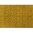 thumbnail image 1 of Ahgly Company Machine Washable Indoor Rectangle Persian Yellow Traditional Area Rugs, 2' x 5', 1 of 4