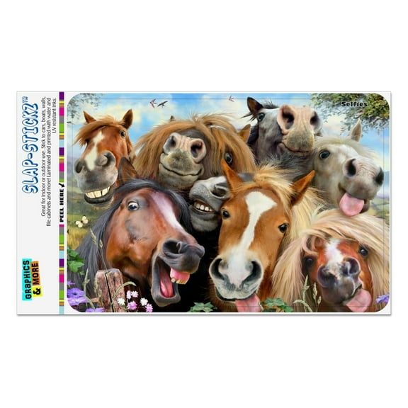 Horses Selfie Home Business Office Sign