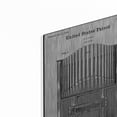 thumbnail image 2 of Luxe Metal Art 'Pipe Organ Blueprint Patent White' Metal Wall Art, 12"x16", 2 of 9