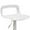 White, variant on thksbought Bar Stools Set of 4, Adjustable Plastic Swivel Barstools, Modern Counter Stools with Open-Back and Footrest, Counter Height Barstools for Bar, Kitchen and Dining Room(Matte White)