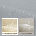 thumbnail image 4 of Shower Curtain Set Dark Blue Geometric Fabric with Hooks for Bathroom, 4 of 6