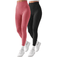 thumbnail image 1 of Pack de 2 Piezas Leggings térmicos para Mujer Pantalones Deportivos atléticos de Yoga Entrenamiento mallones UNITALLA, 1 of 9
