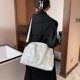 thumbnail image 5 of Bolsos de hombro de algodón con espacio para mujer a la moda, bolsos cruzados de invierno (blanco) Tmvgtek Para estrenar, 5 of 9