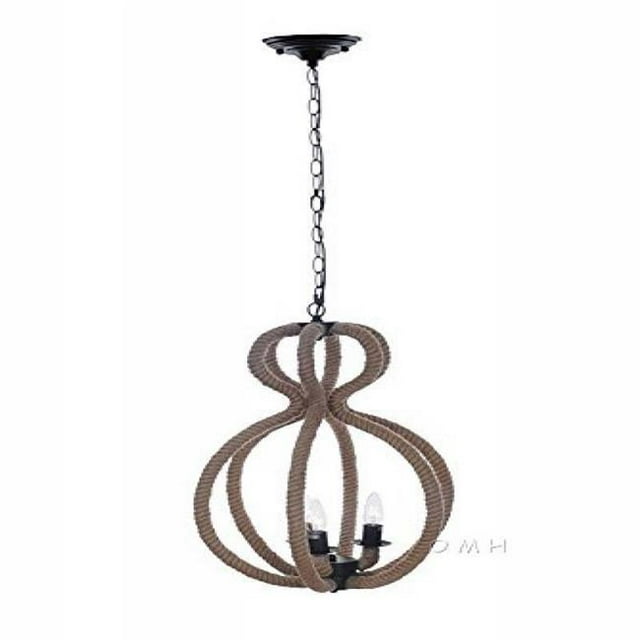 Lampe Suspendue à Corde&44; 3 Ampoules