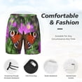 thumbnail image 3 of Fotbe Peacock butterfly Men’s Swim Trunks Quick Dry Swim Shorts Board Shorts with Mesh Lining-3X-Large, 3 of 6