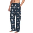 thumbnail image 6 of Hirioo Cute Christmas Tree Raccoon for Men's PJ Pajama Pants Sleep Pants Men's Home Trousers with Pockets,S-3XL-Small, 6 of 6