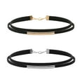 thumbnail image 3 of Youkk Collier Ras du Cou Portable Collier Réglable Colliers Style Vintage Mode Chaîne de Cou Pendentifs Courts Femmes Filles Argent, 3 of 6