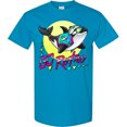 thumbnail image 3 of Inktastic Go Retro Orca Wearing Salmon Fish As Hat T-Shirt, 3 of 5