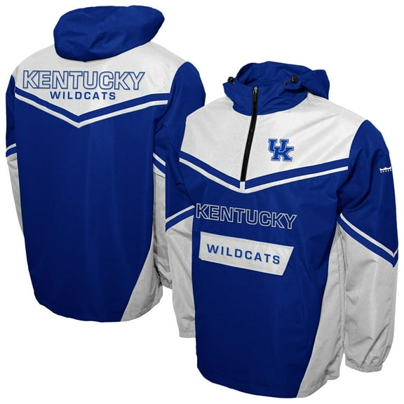 Men's Franchise Club Royal Kentucky Wildcats Action Anorak Half-Zip Jacket