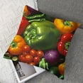 thumbnail image 7 of Vegetable Fruit Seasons Pillow Cover,Square Waist Cushion,Perfect Square Backrest for Every Home, 7 of 7