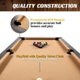 thumbnail image 6 of 6 ft Pool Table 4-in-1 Dining Top, Table Tennis and Poker with Game Accessories, by Barrington Billiards, 6 of 11