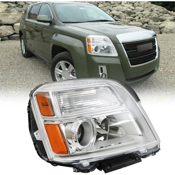 LABLT Headlight Assembly Replacement for 2010-2015 GMC Terrain Halogen Headlamp Set Right Passenger Side 23319180