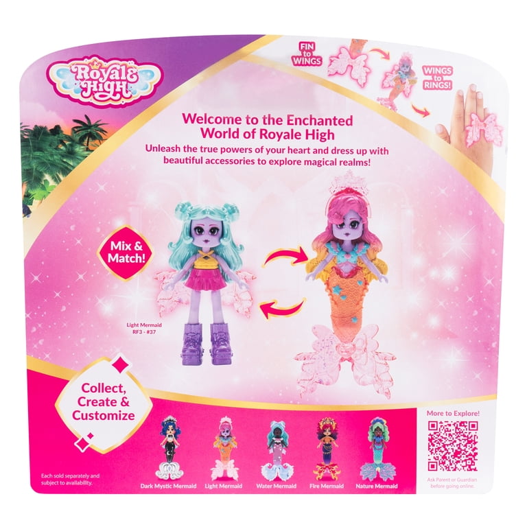Jazwares Royale High Bambola alla moda Posey the Nature Fairy da 22,9 cm, diario delle fate, pettine e codice articolo virtuale inclusi, età 5