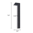 thumbnail image 3 of 8" Address Numbers For House,Modern House Numbers Large Black Exterior Street Metal floating house numbers for outside Floating Mount Or Flush Mount Aluminum Home Door Number 1, 3 of 11