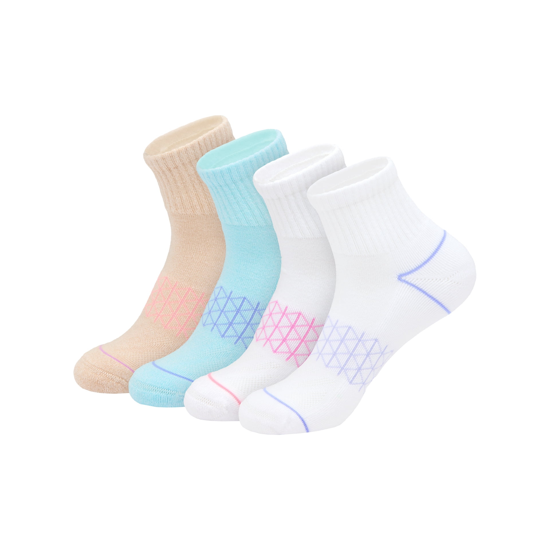 Hanes Women's Absolute Comfort Ankle Socks, 4-Pack, Size 5-9