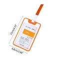thumbnail image 2 of Milue Plastic IC Card Sleeve Clear ID Card Cover with Lanyard for Bsuiness Women Men, 2 of 21