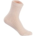 thumbnail image 2 of Lian LifeStyle Men's 4 Pairs Knitted Wool Blend Crew Socks LK08 Size Size 6-9 Beige, 2 of 2