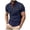 Dark Blue, variant on Zylarhe Men's Polo Shirts, Men's Short Sleeve Shirt Summer Casual Solid Holiday Tops Orange XL