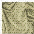 thumbnail image 4 of Soimoi Beige Cotton Cambric Fabric Sea Plant & Cactus Tree Printed Fabric 1 Yard 56 Inch Wide, 4 of 5